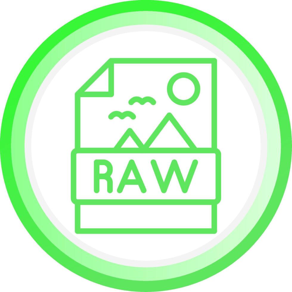 Raw Creative Icon Design vector