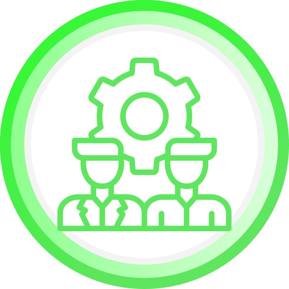 Line Green Circle Gradient Design vector