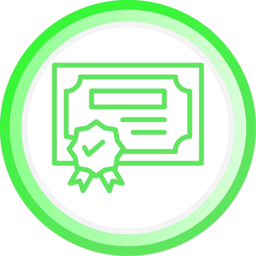 Certification Creative Icon Design vector