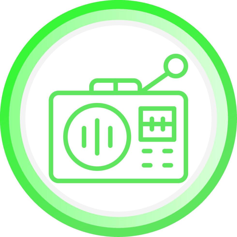 Line Green Circle Gradient Design vector