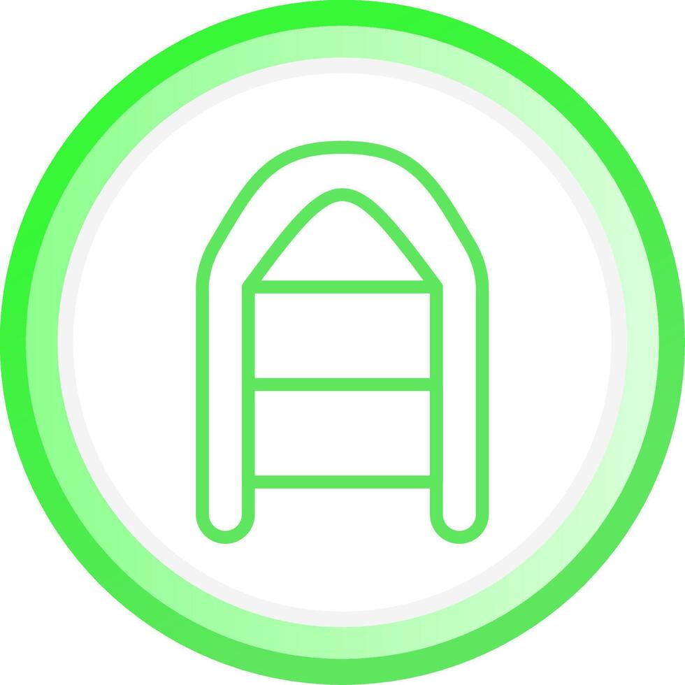 Inflatable Boat Creative Icon Design vector