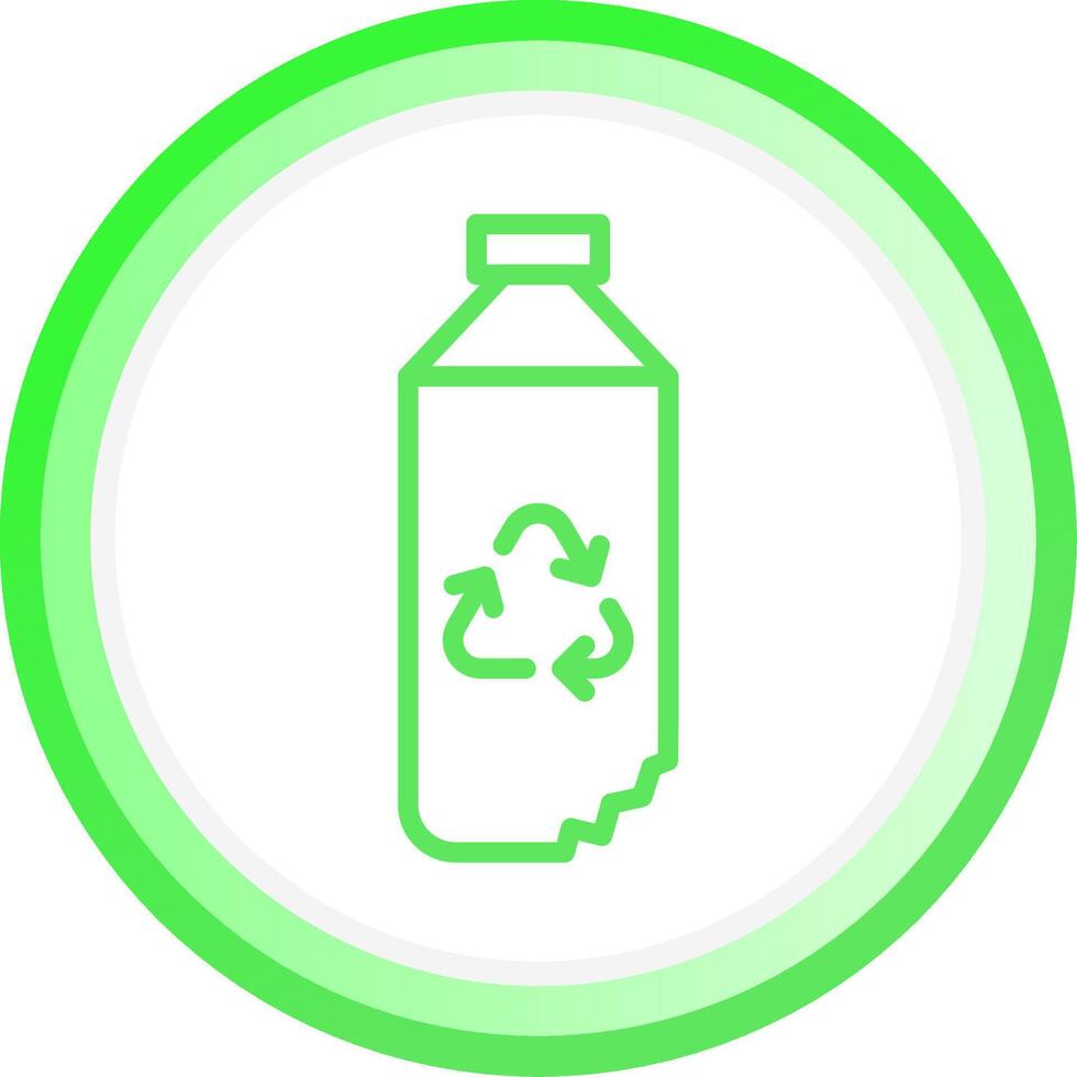 Water Bottle Creative Icon Design vector