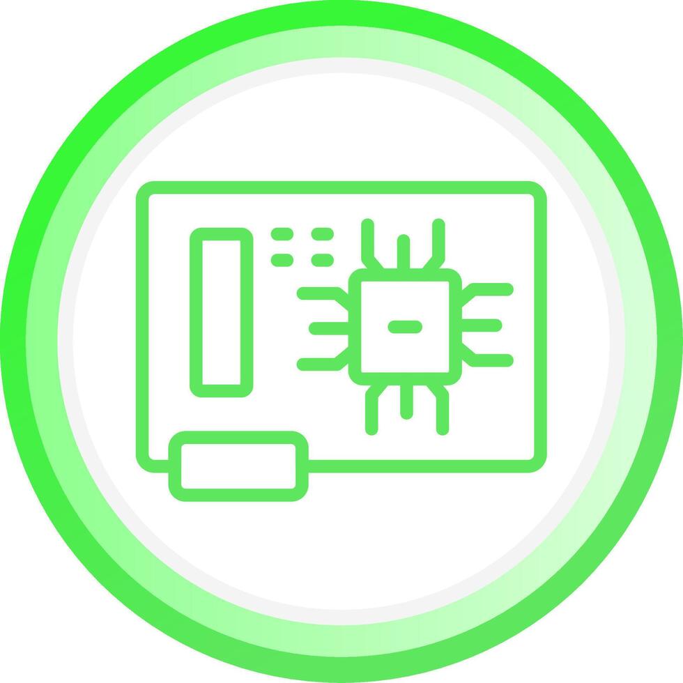 Circuit Board Creative Icon Design vector