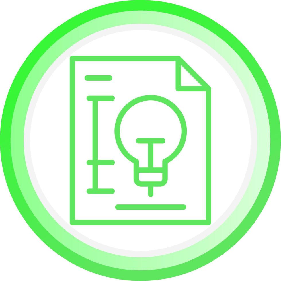 Patent Creative Icon Design vector