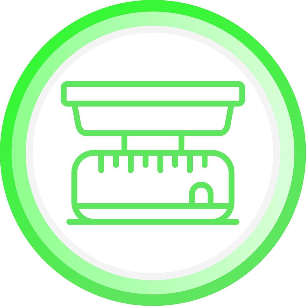 Kitchen Scale Creative Icon Design vector