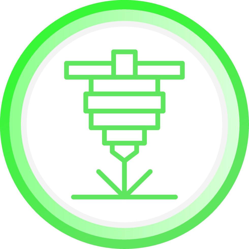 Laser Cutting Creative Icon Design vector