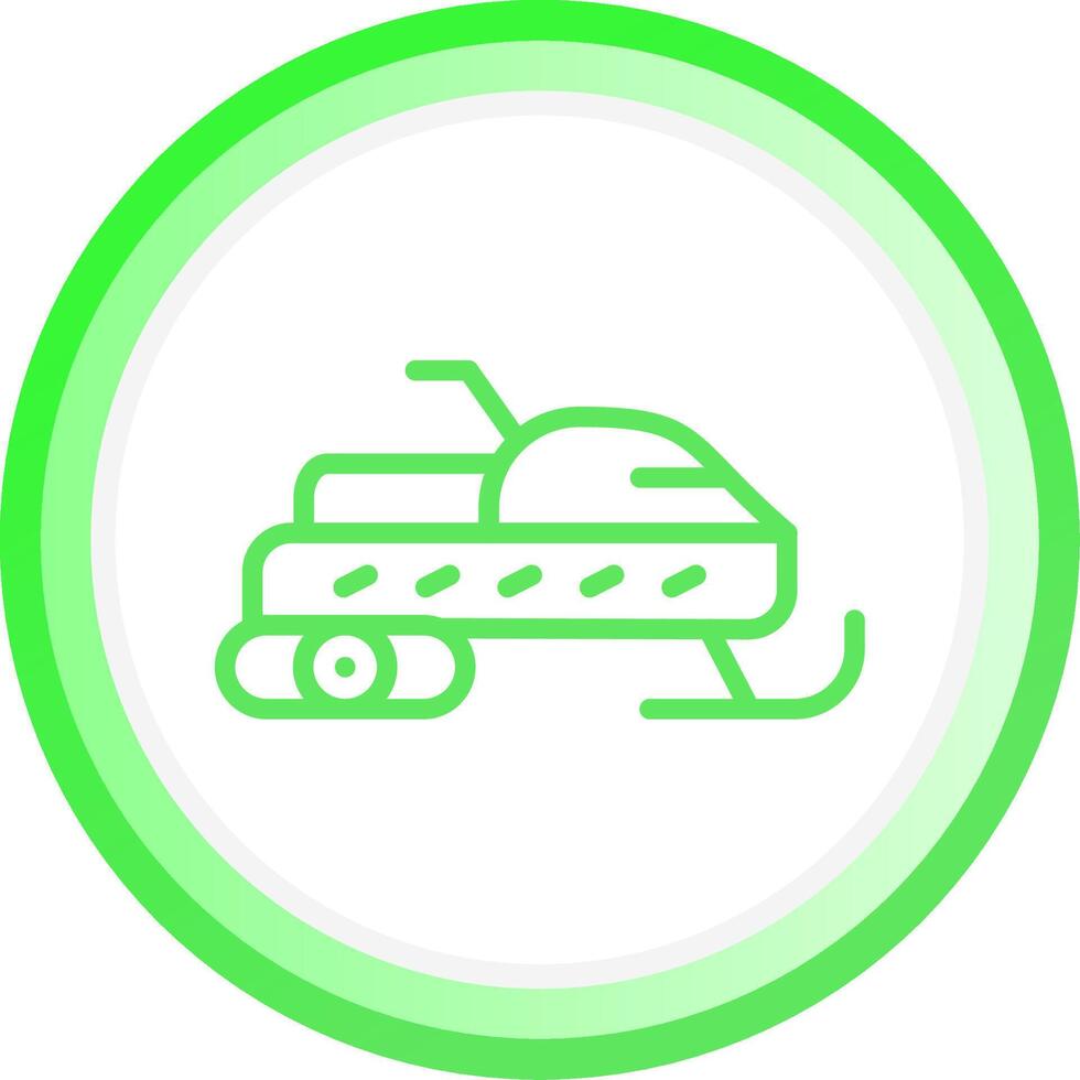 Snowmobile Creative Icon Design vector