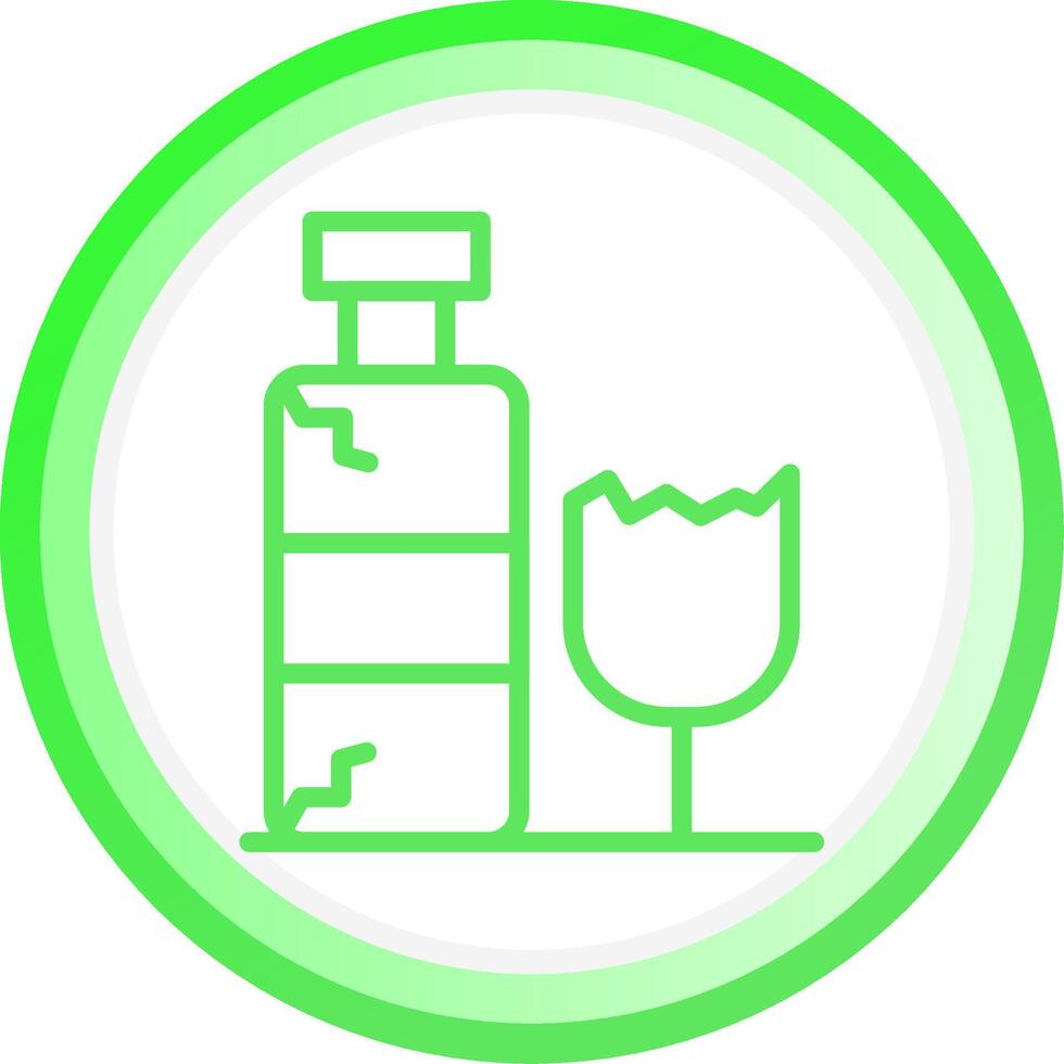 diseño de icono creativo de botella de vidrio vector