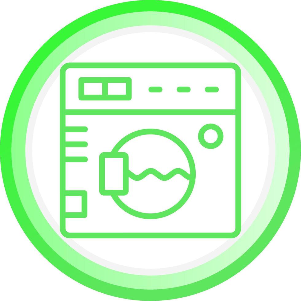 Washing Machine Creative Icon Design vector