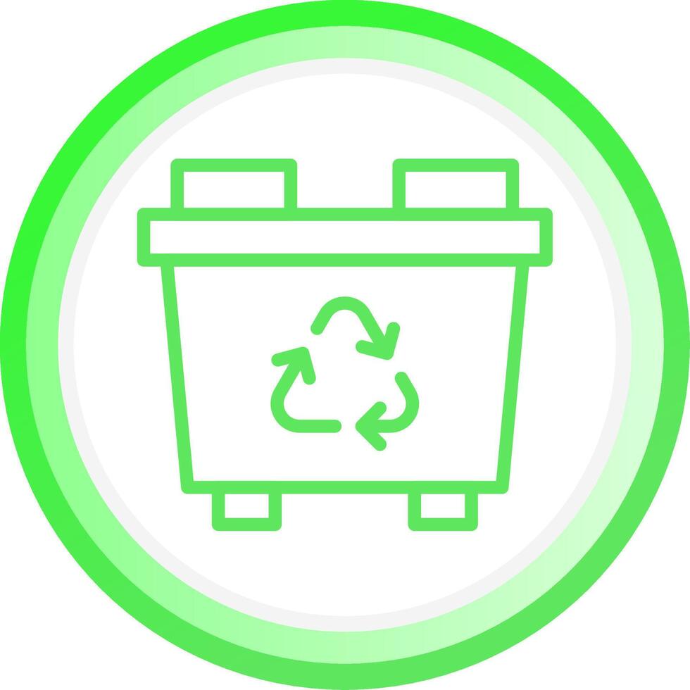 diseño de icono creativo de papelera de reciclaje vector