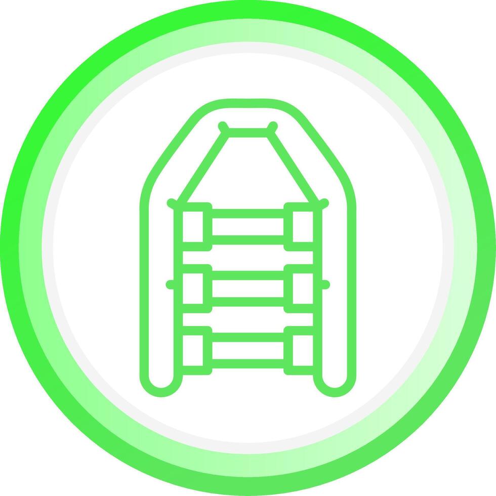 Inflatable Boat Creative Icon Design vector
