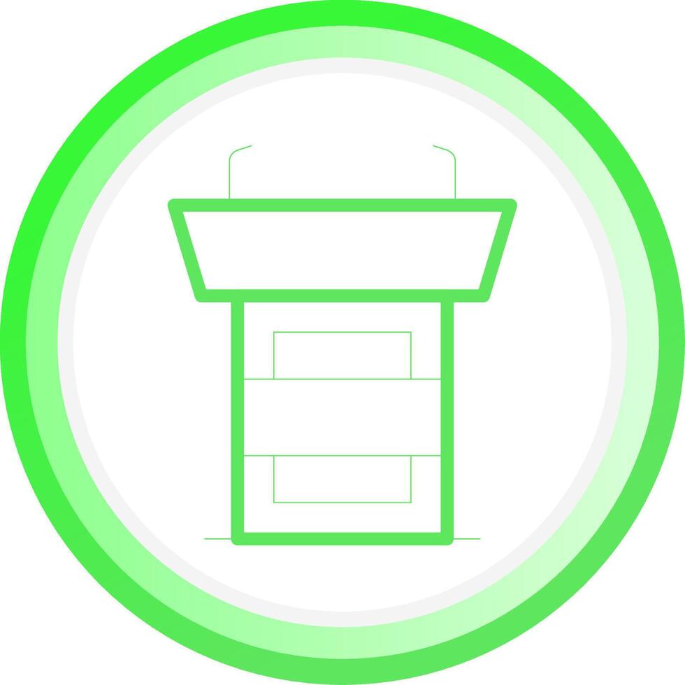 Line Green Circle Gradient Design vector