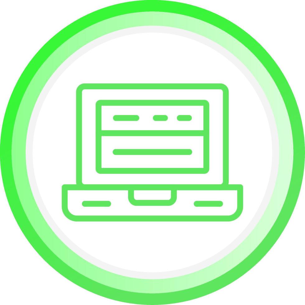 Line Green Circle Gradient Design vector