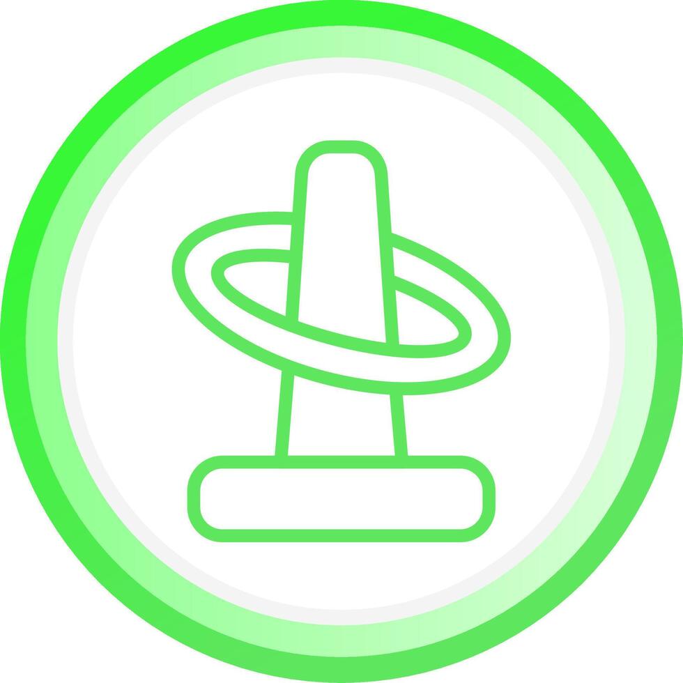 Line Green Circle Gradient Design vector