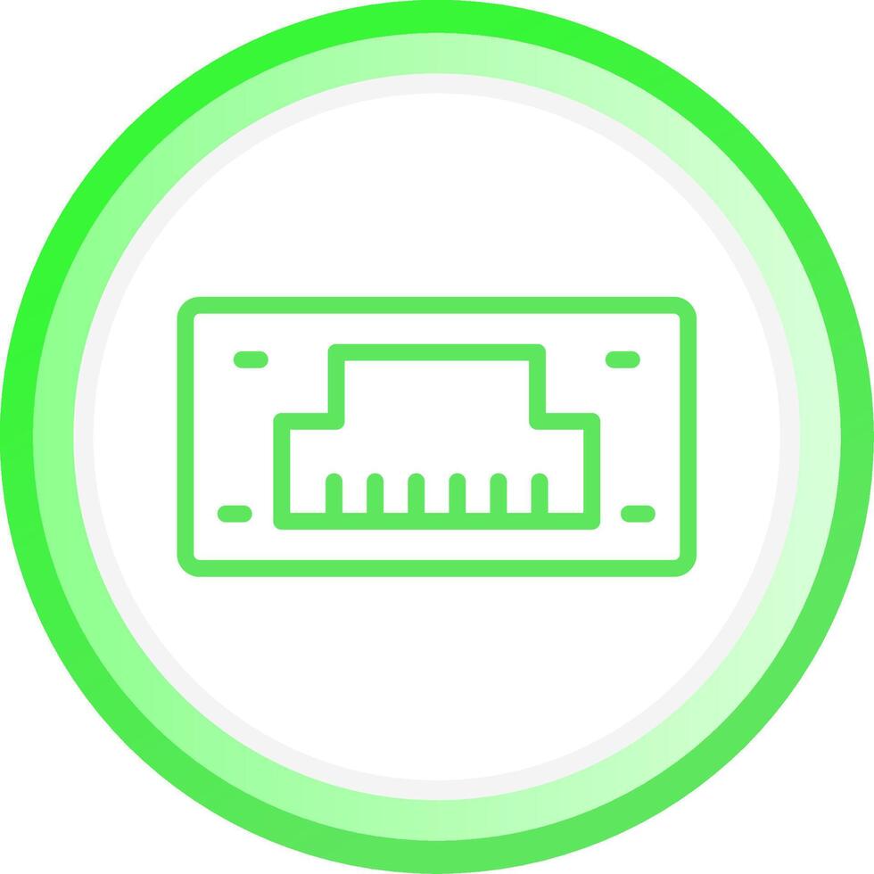 Line Green Circle Gradient Design vector