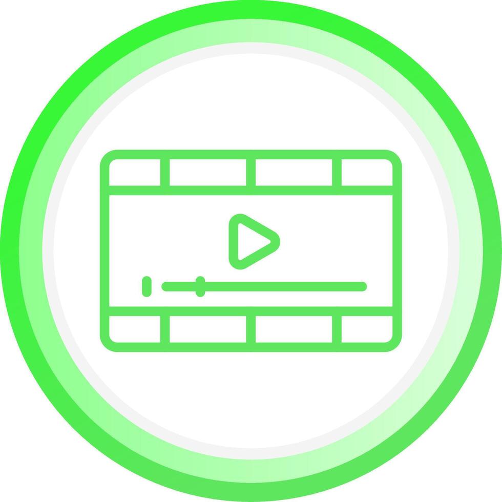Video Player Creative Icon Design vector