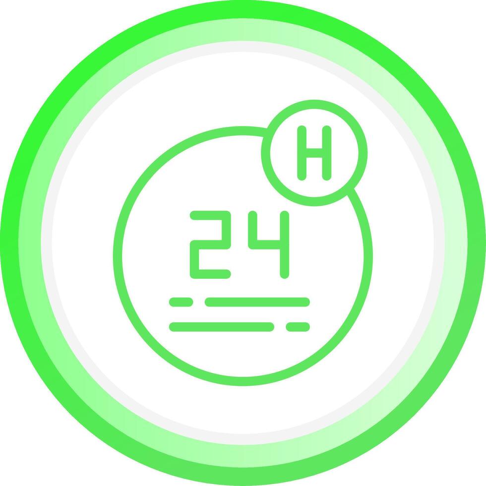 24 Hour Creative Icon Design vector