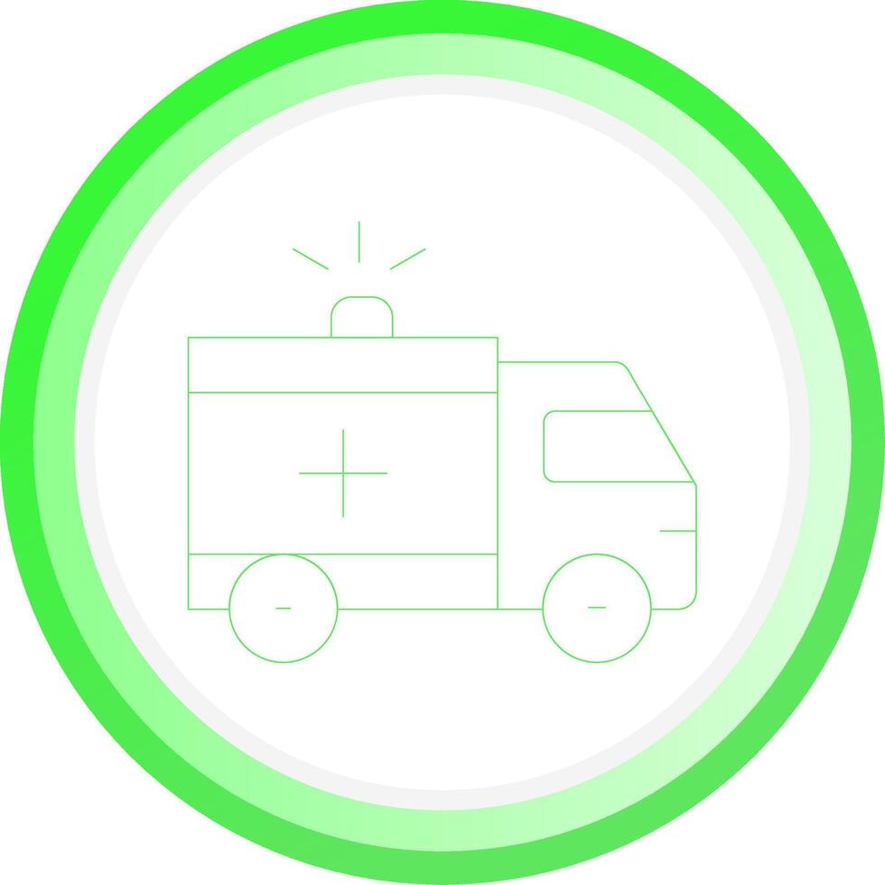 Ambulance Creative Icon Design vector