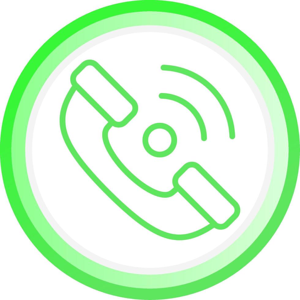 Phone Receiver Creative Icon Design vector