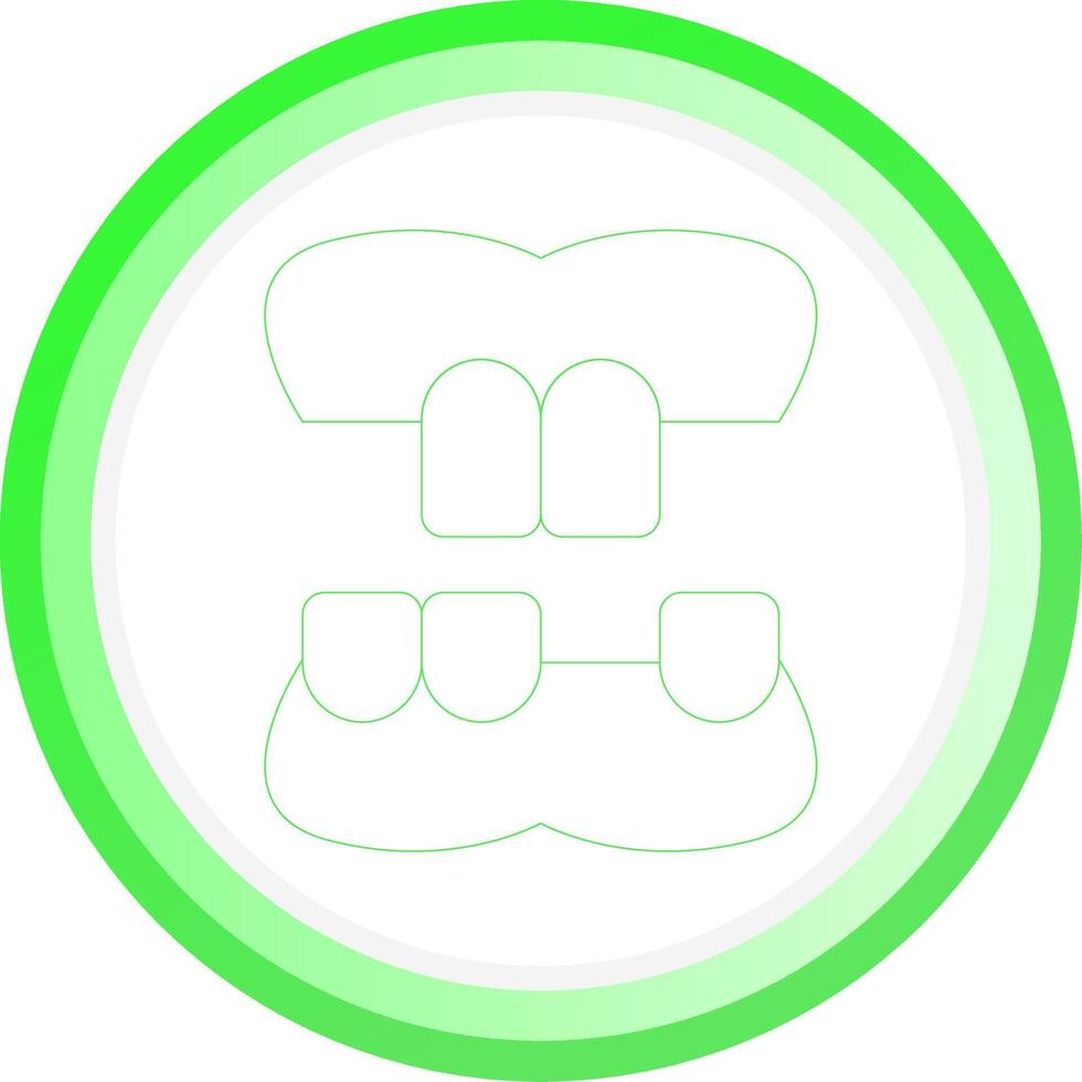 Denture Creative Icon Design vector