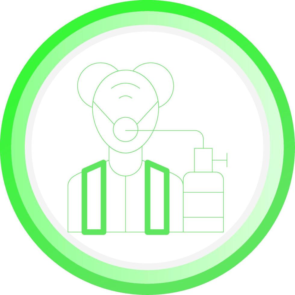 Oxygen Mask Creative Icon Design vector