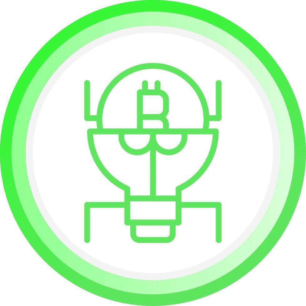 Cryptocurrency Creative Icon Design vector