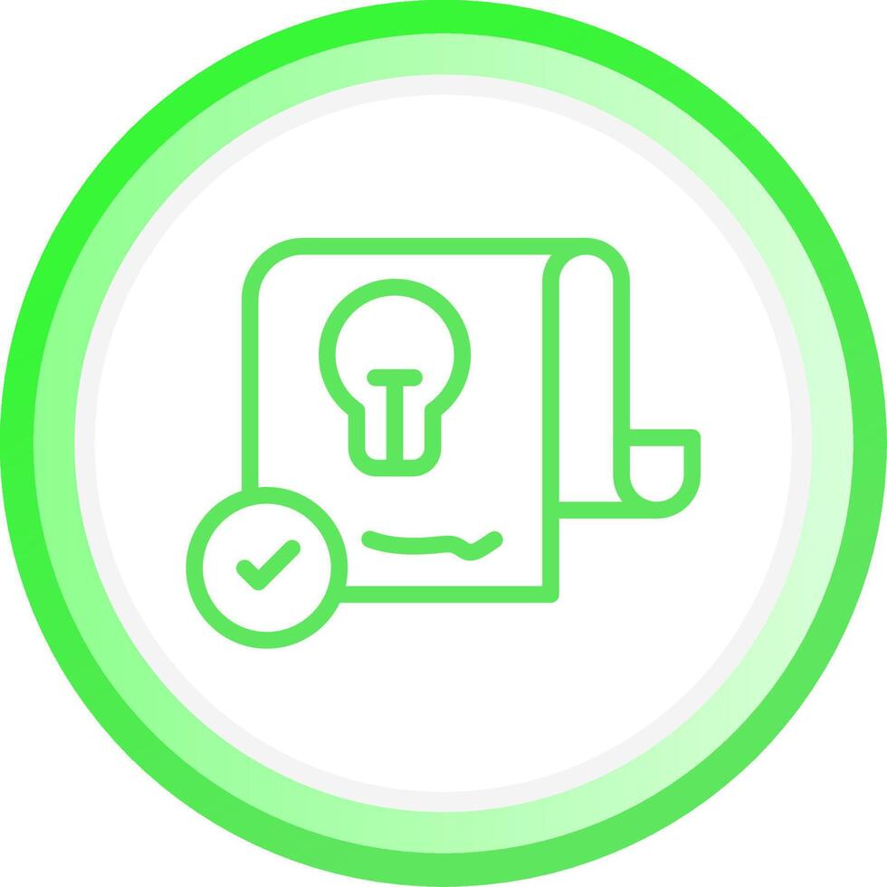 Patent Creative Icon Design vector