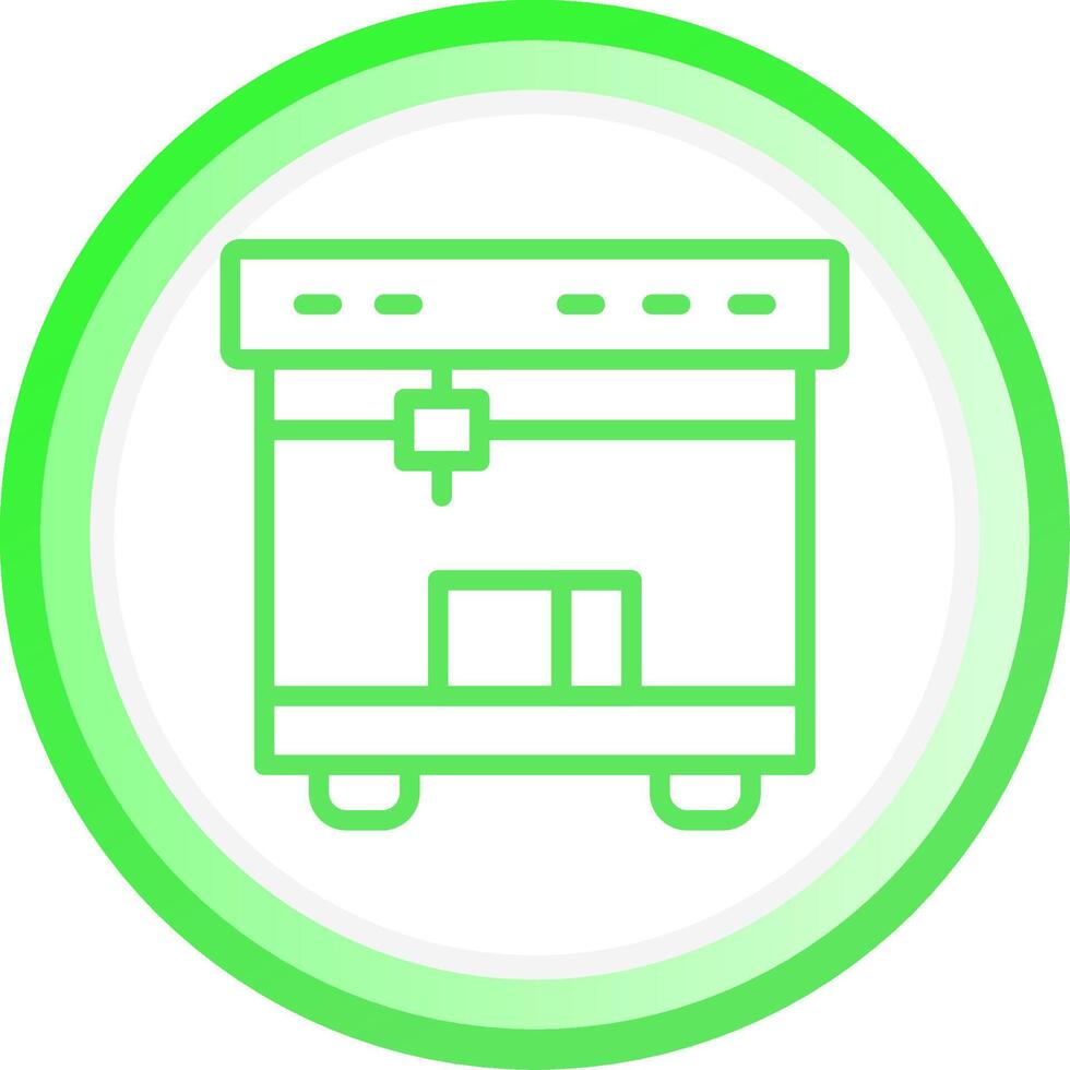 3D Printing Creative Icon Design vector