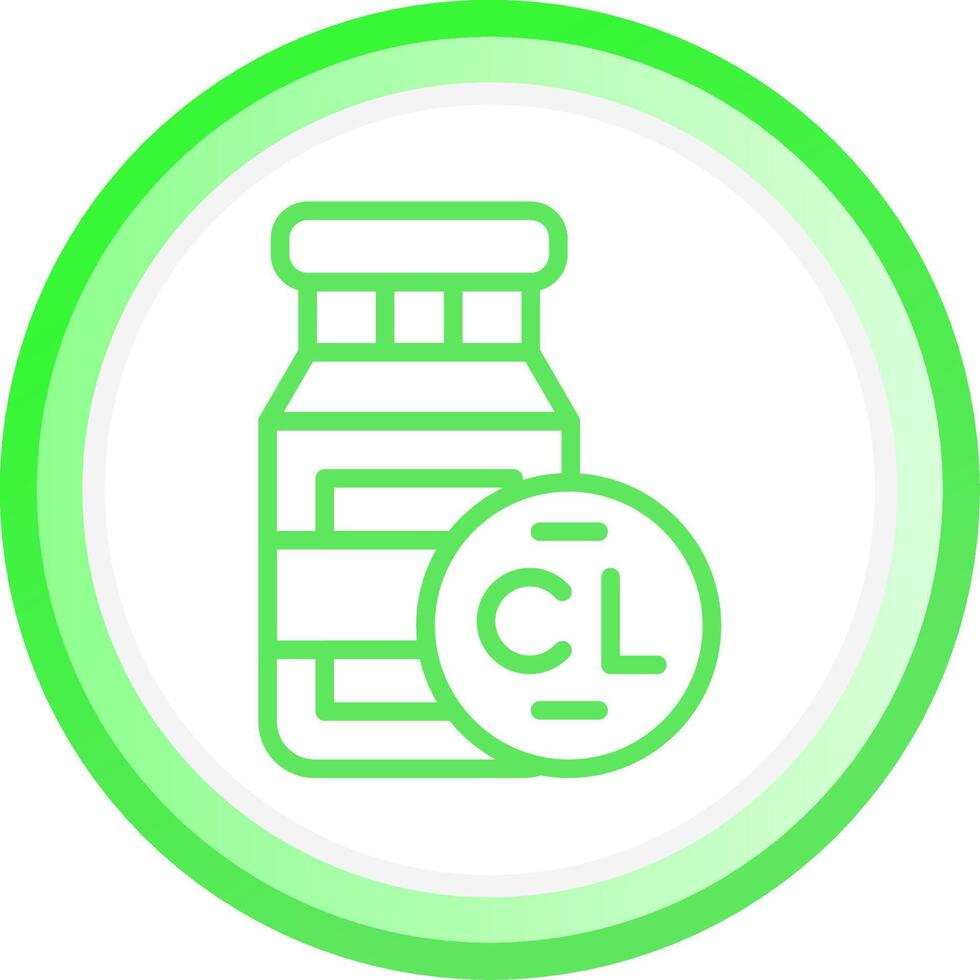 Chlorine Creative Icon Design vector
