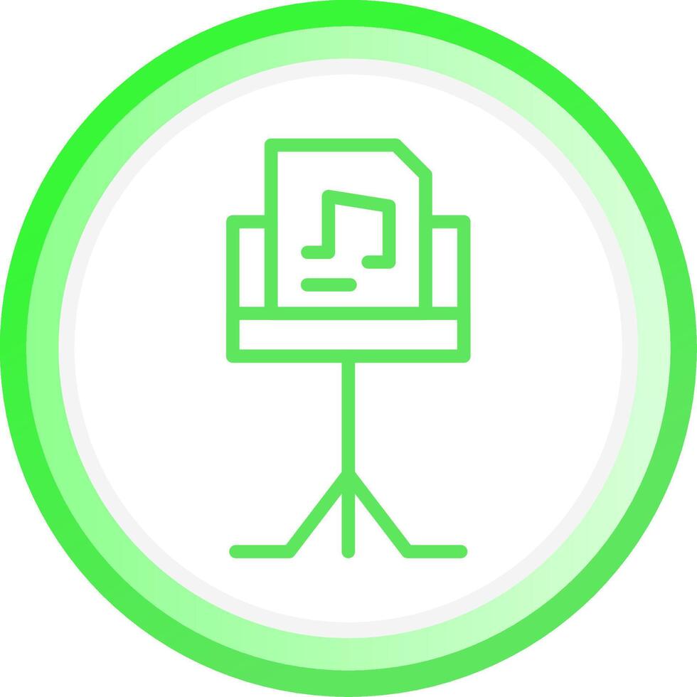 Music Stand Creative Icon Design vector