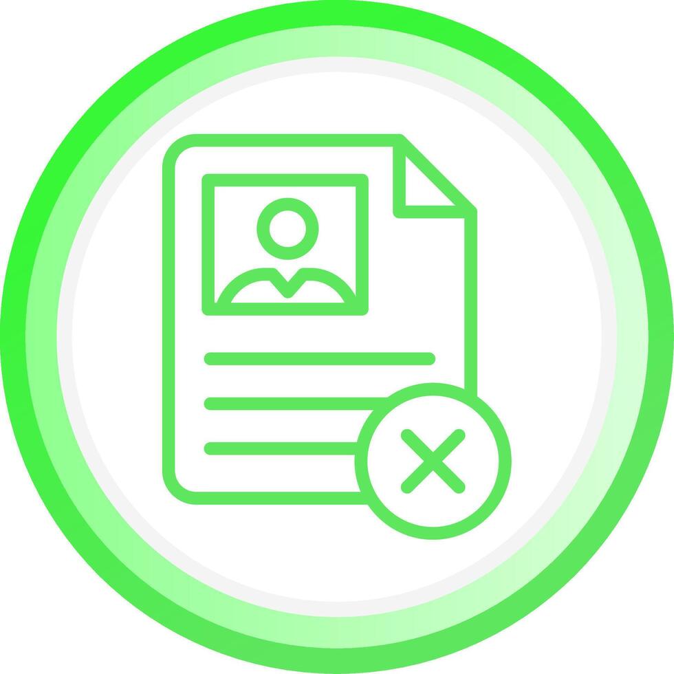 Rejected Creative Icon Design vector