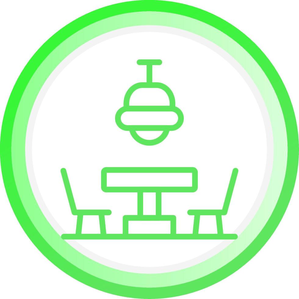 Dining Table Creative Icon Design vector