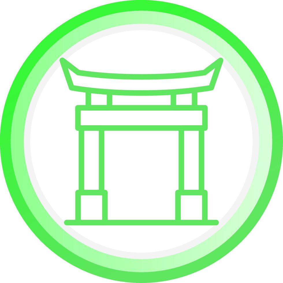 diseño de icono creativo de puerta torii vector