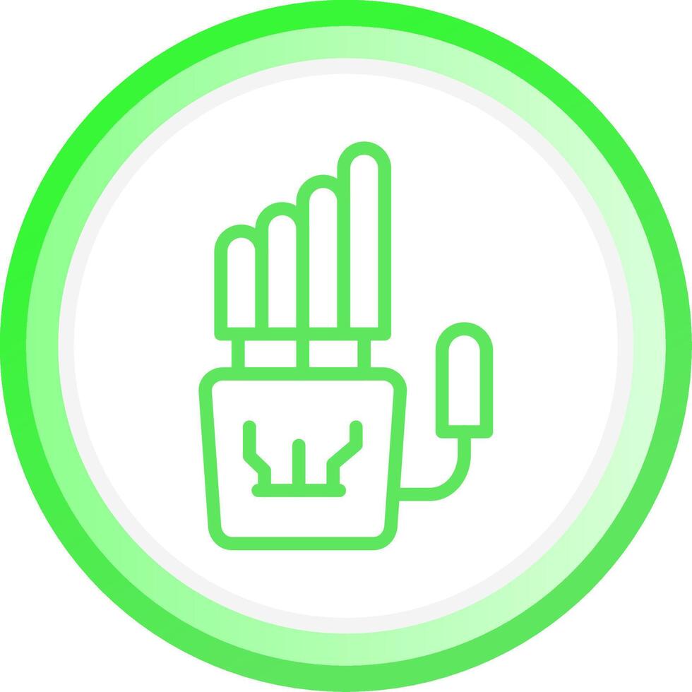 Robot Hand Creative Icon Design vector