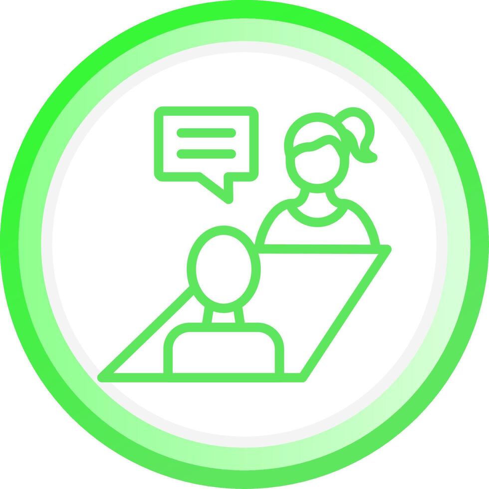 Job Interview Creative Icon Design vector
