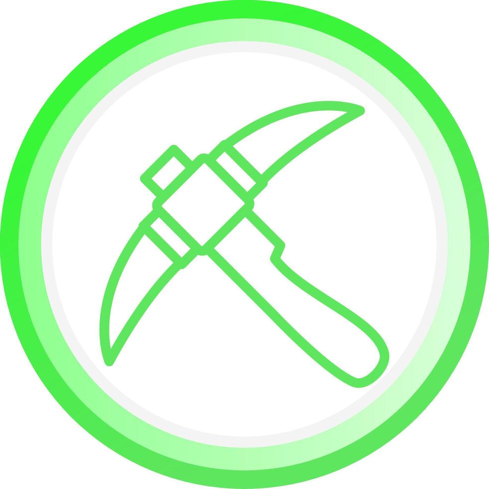 Pickaxe Creative Icon Design vector