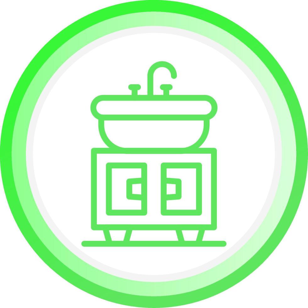 Washbasin Creative Icon Design vector
