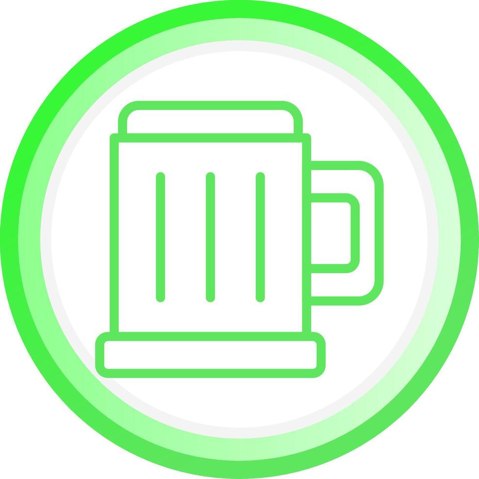 Pint Of Beer Creative Icon Design vector