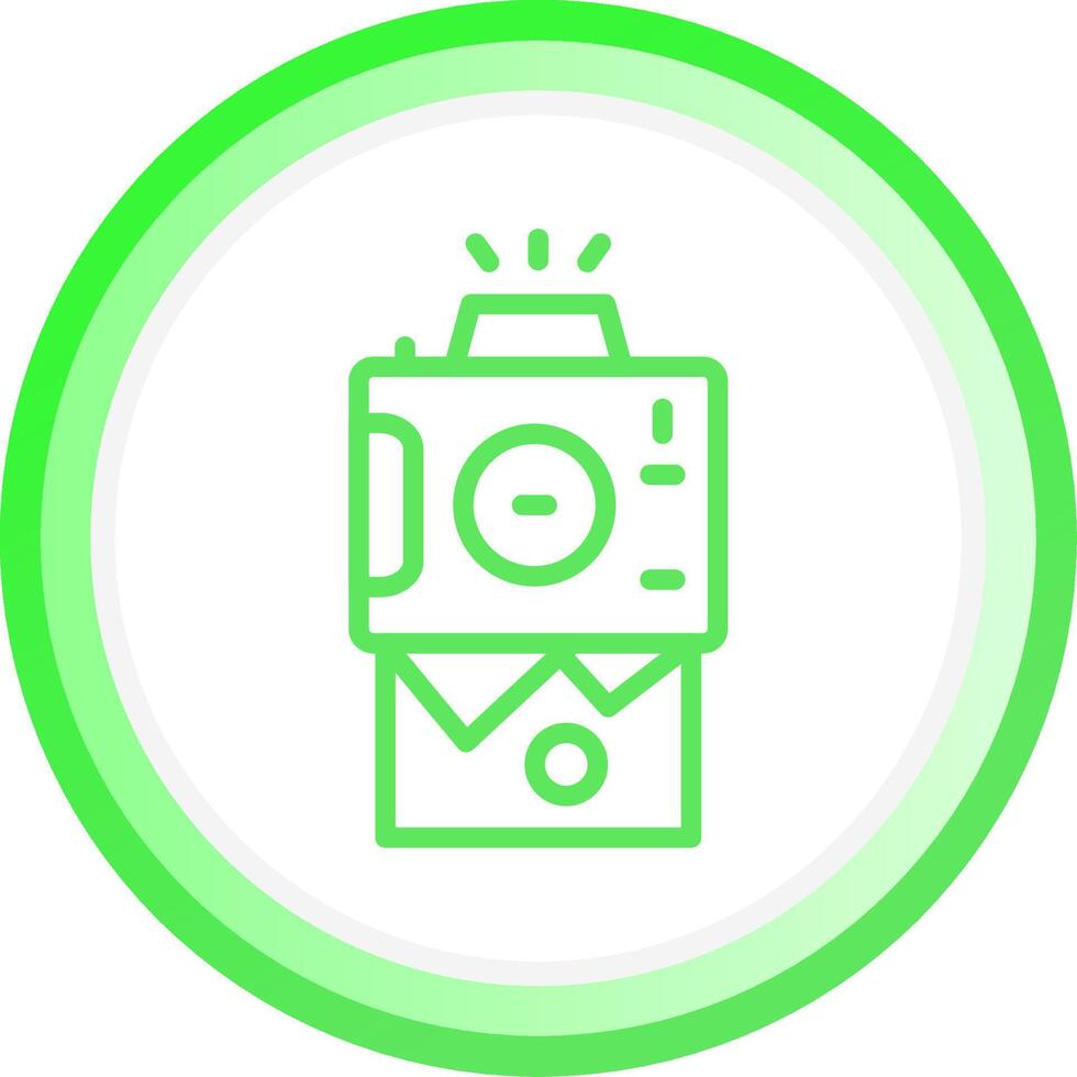 Instant Camera Creative Icon Design vector