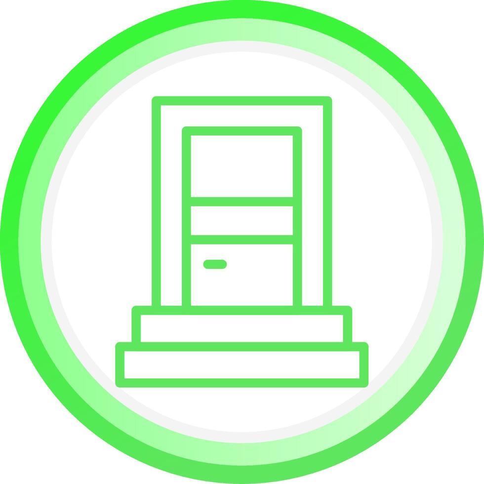Line Green Circle Gradient Design vector