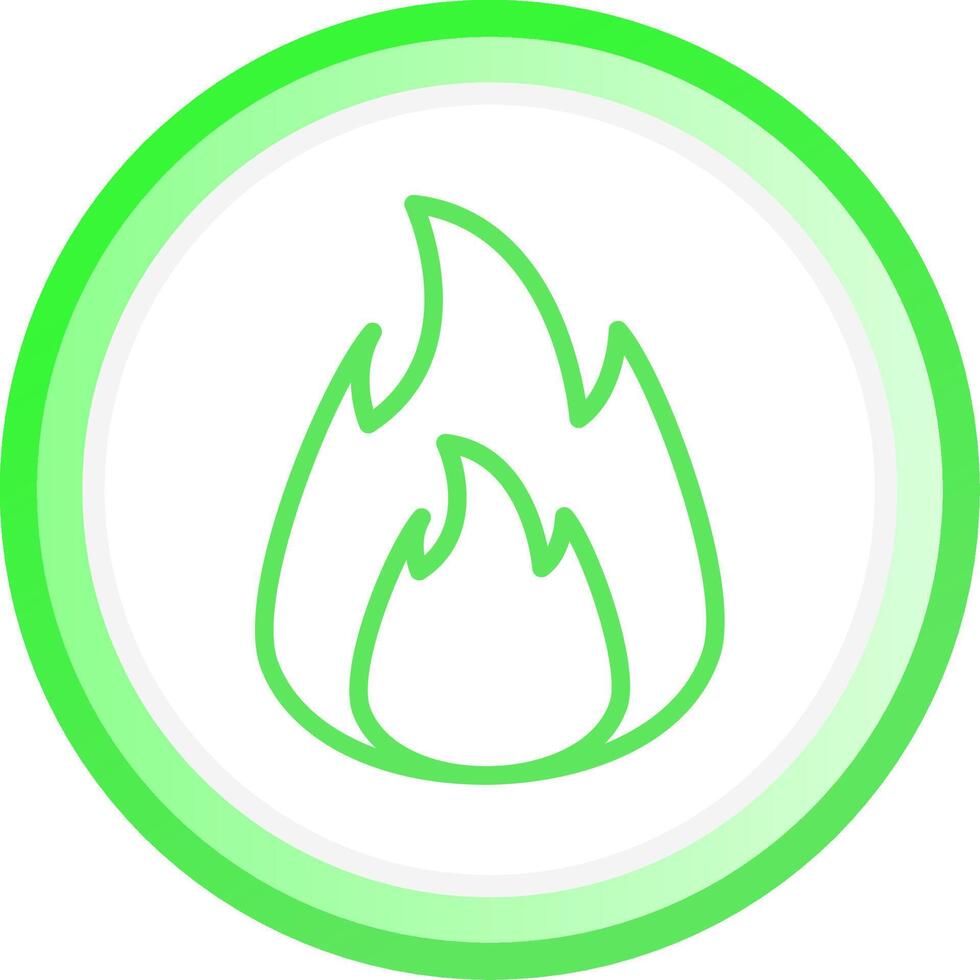 On Fire Creative Icon Design vector