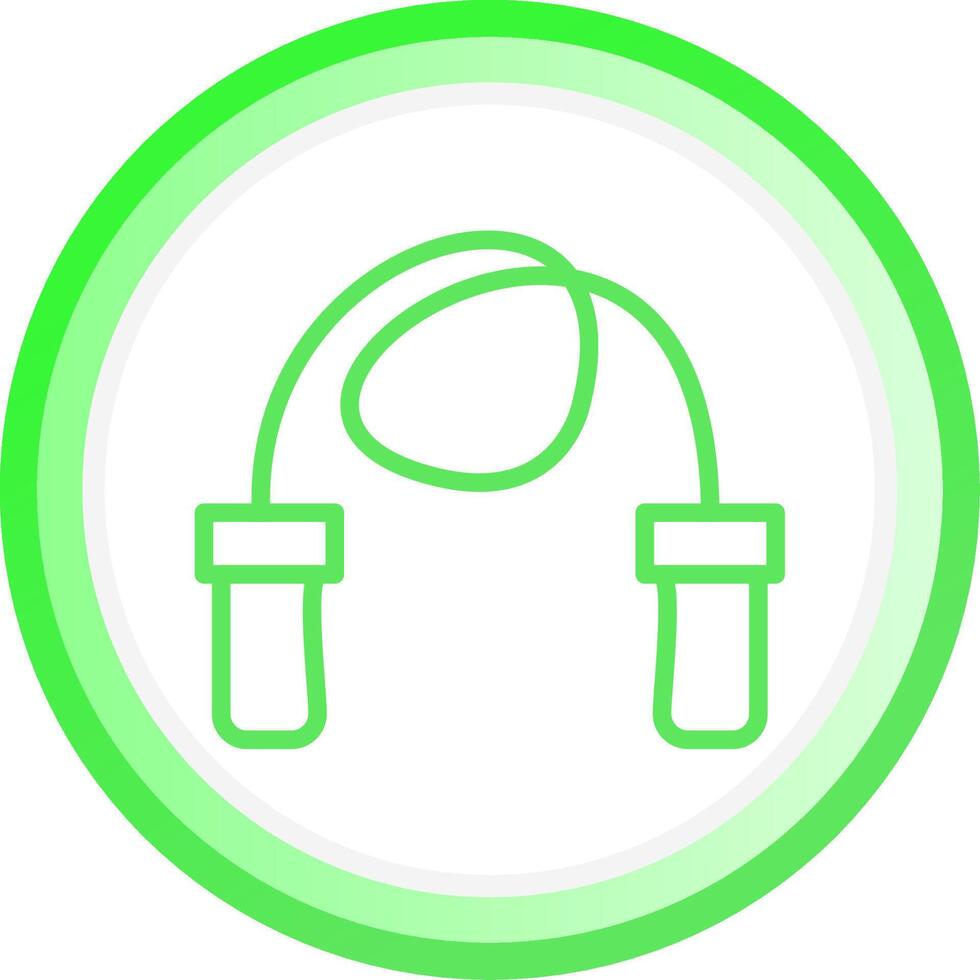 Skipping Rope Creative Icon Design vector