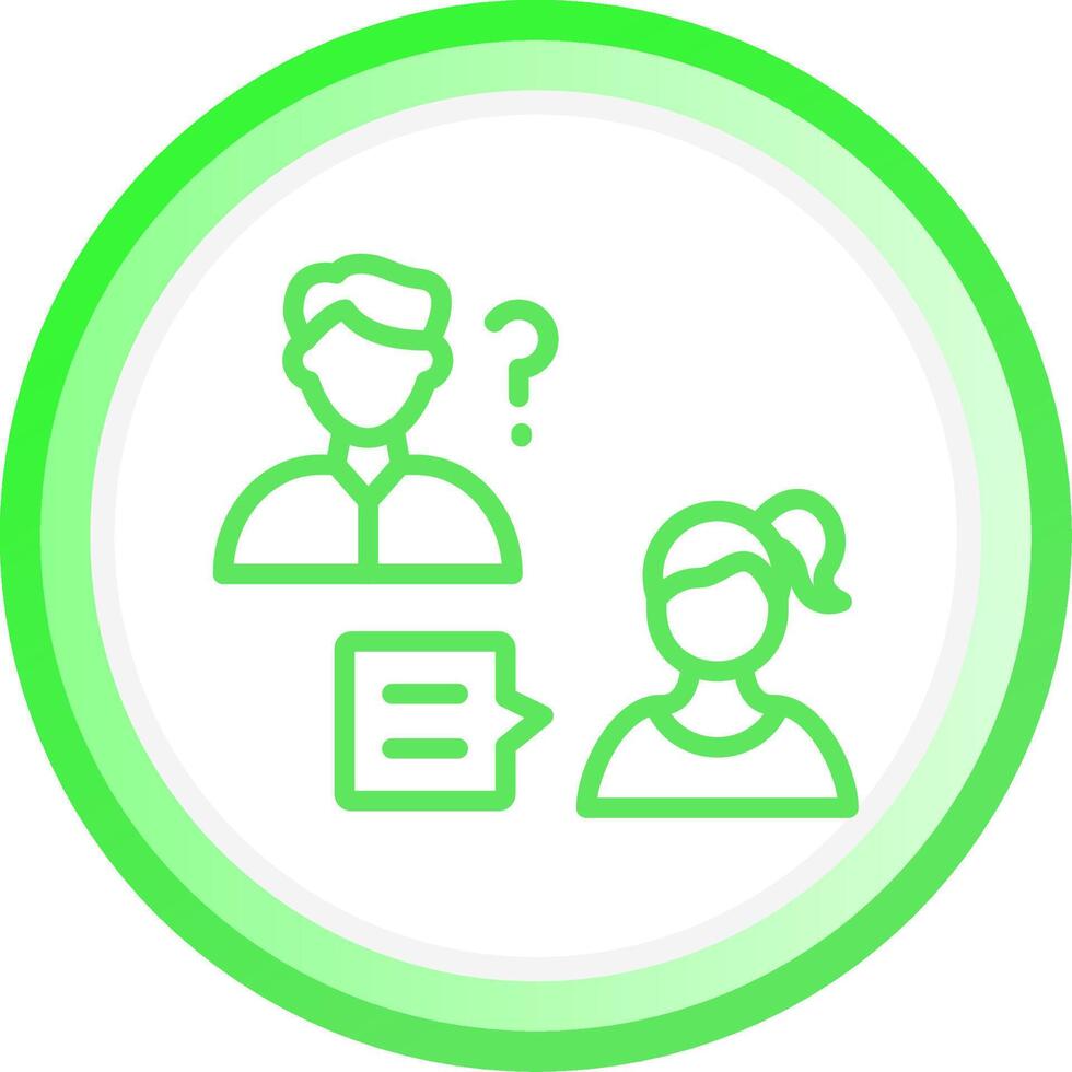 Job Interview Creative Icon Design vector