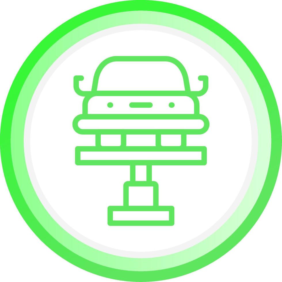 Car Lifter Creative Icon Design vector