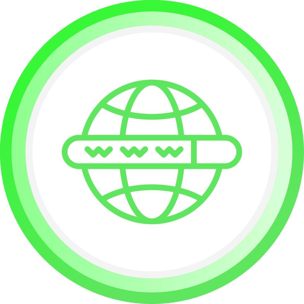 Line Green Circle Gradient Design vector