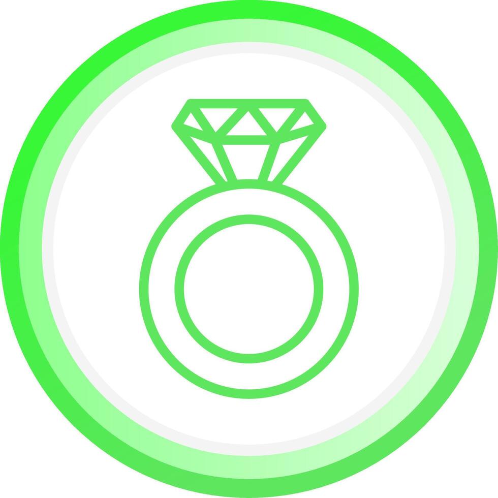 diseño de icono creativo de anillo vector