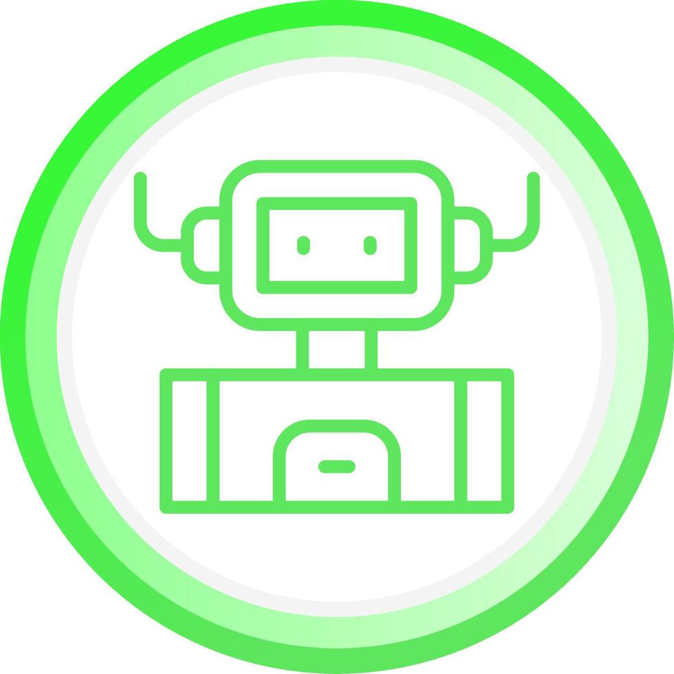 Industrial Robot Creative Icon Design vector