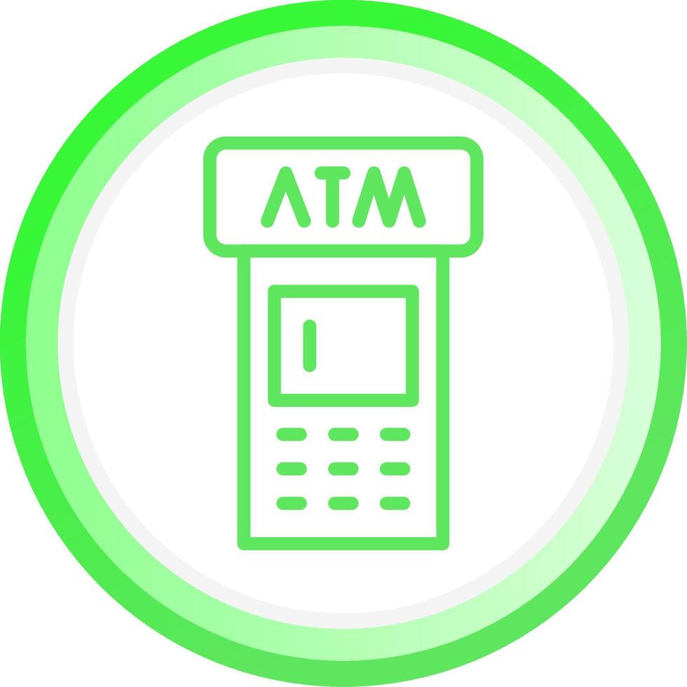 ATM Machine Creative Icon Design vector