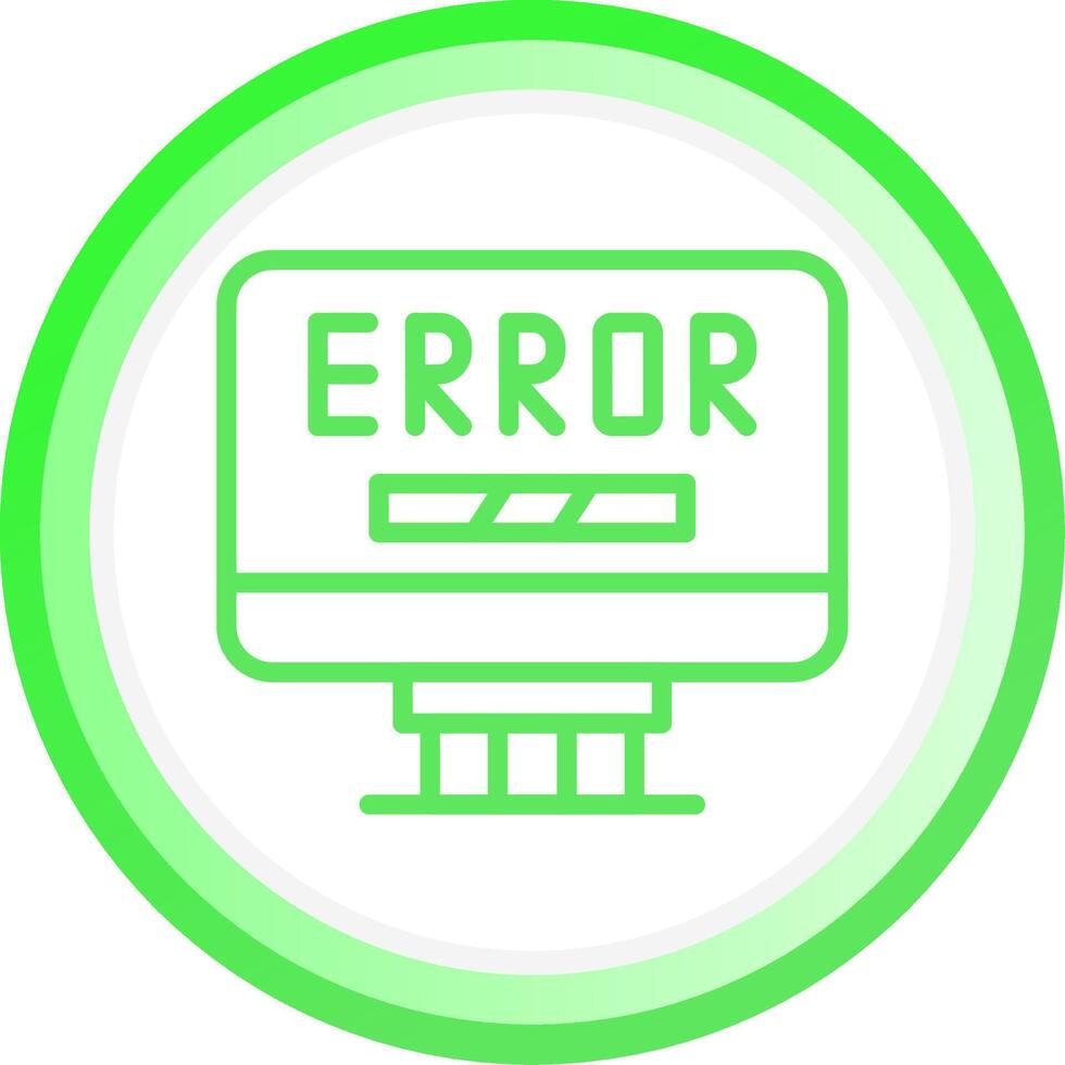 Error Creative Icon Design vector