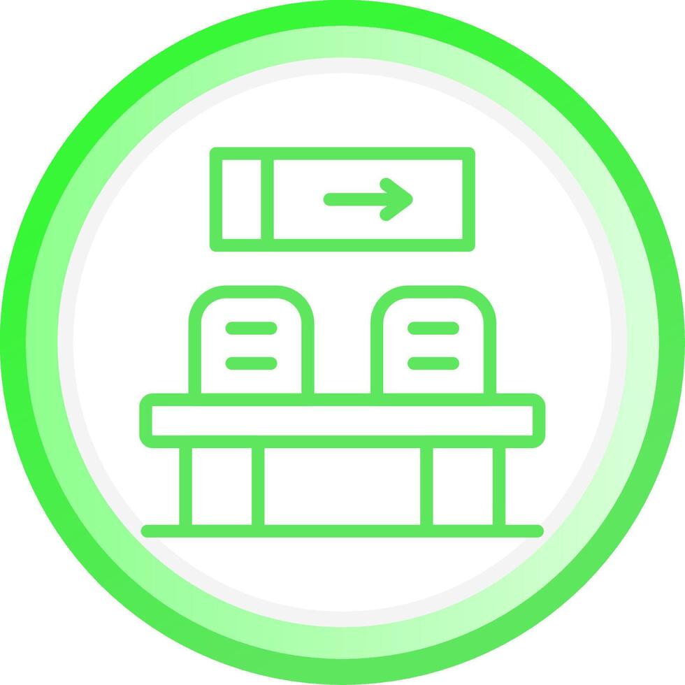Waiting Room Creative Icon Design vector